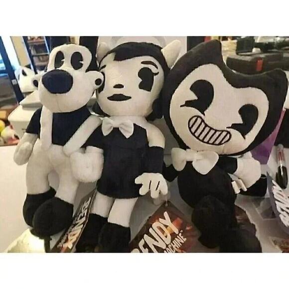 Bendy And The Ink Machine Betty, Boris Wolf Plush, Lot of 3 with tags - Picture 1 of 6